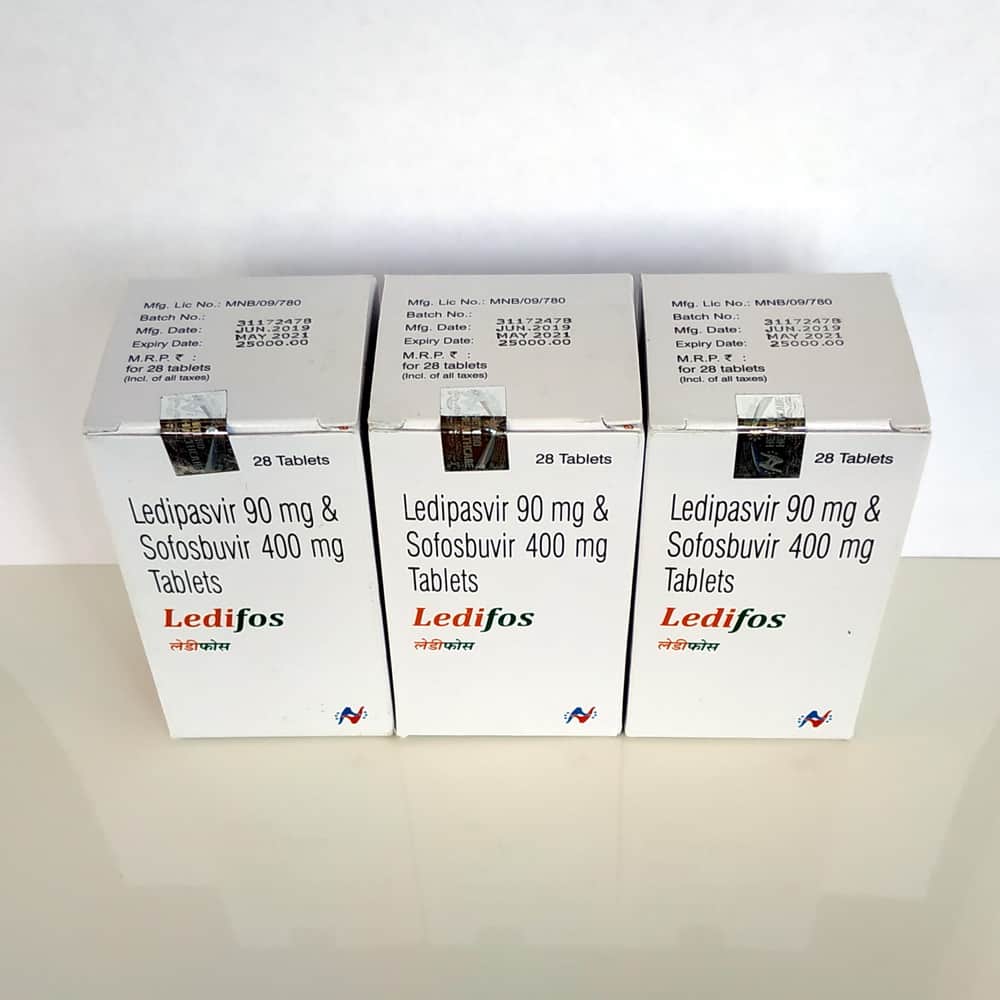 Ледифос Ledifos -  софосбувир 400 мг и ледипасвир 90 мг