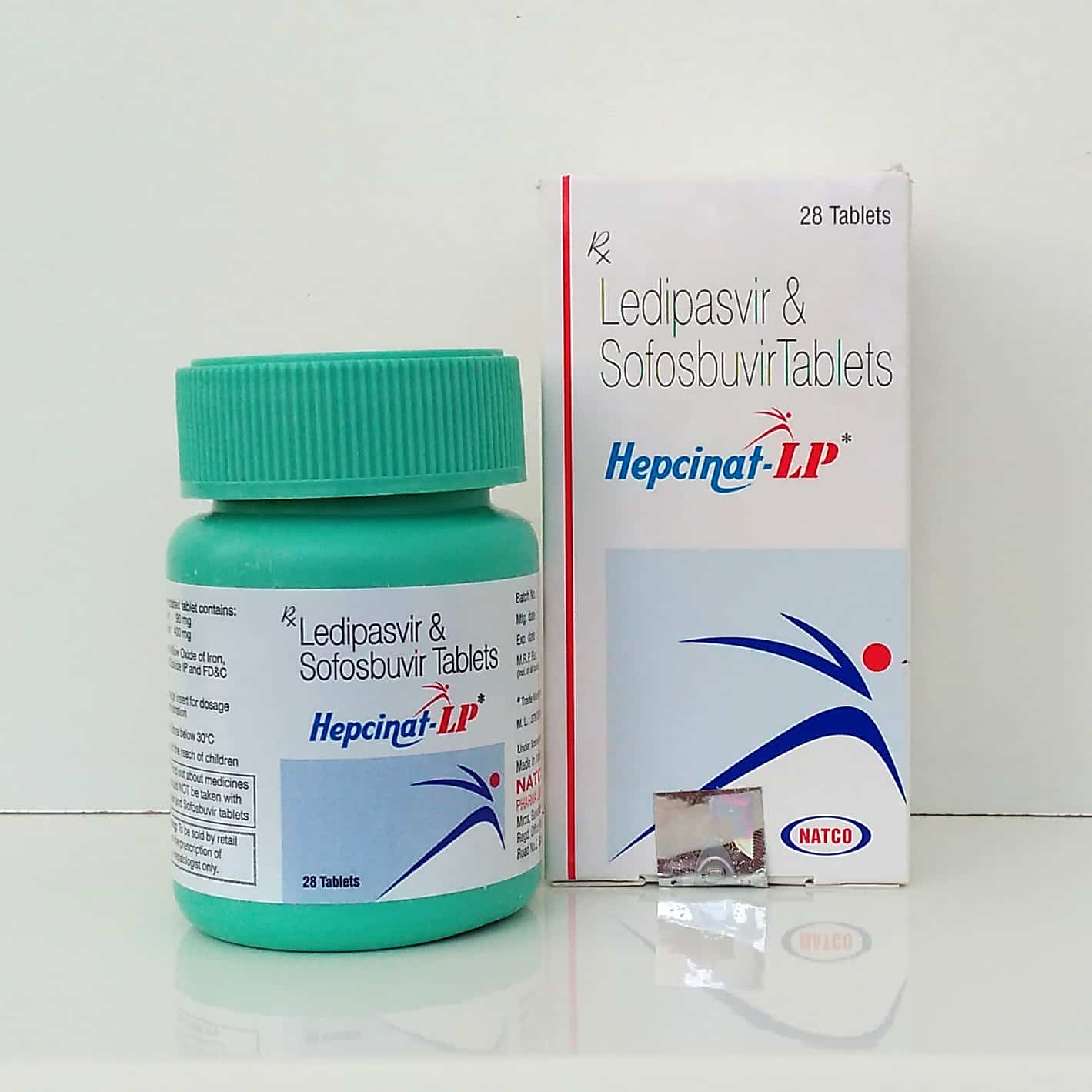 Hepcinat LP (Гепцинат ЛП) -  софосбувир + ледипасвир, 3 шт. на курс терапии