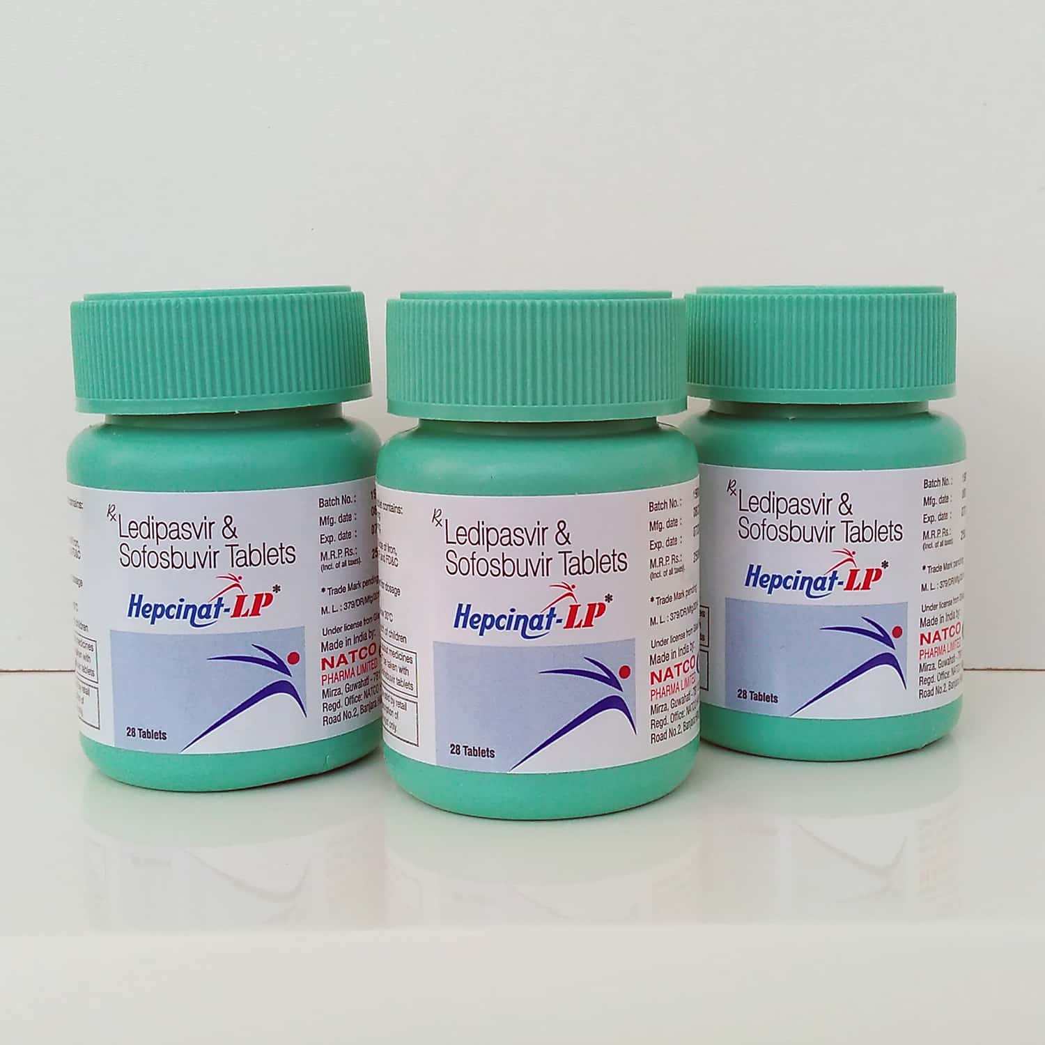 Hepcinat LP (Гепцинат ЛП) -  софосбувир + ледипасвир, 3 шт. на курс терапии