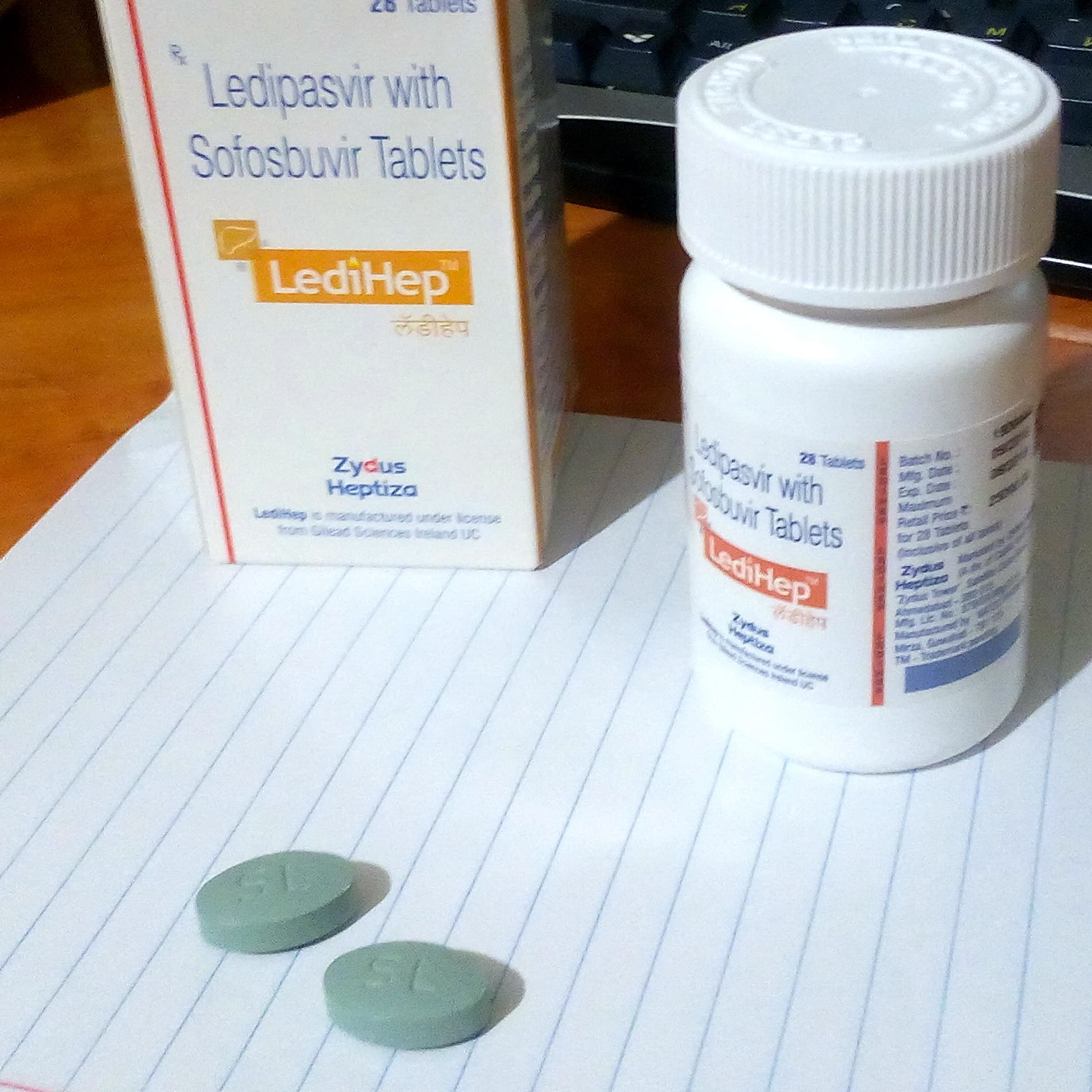 Ledihep (Ледихэп) - софосбувир + ледипасвир, 3 шт. на курс терапии