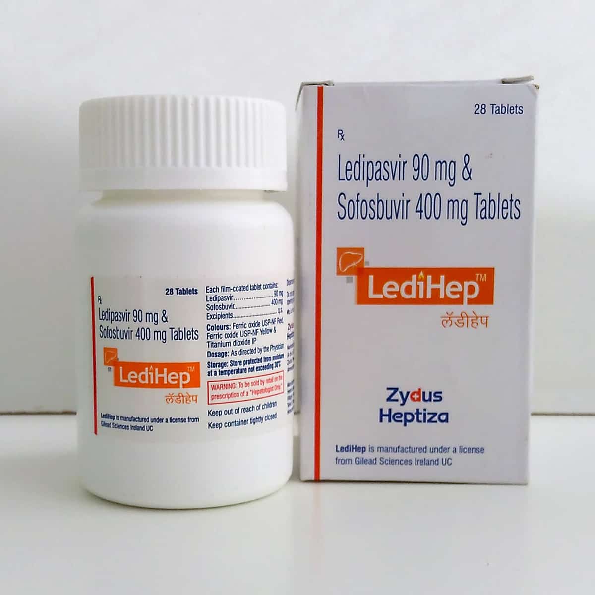 Ledihep (Ледихэп) -  софосбувир 400 мг + ледипасвир 90 мг