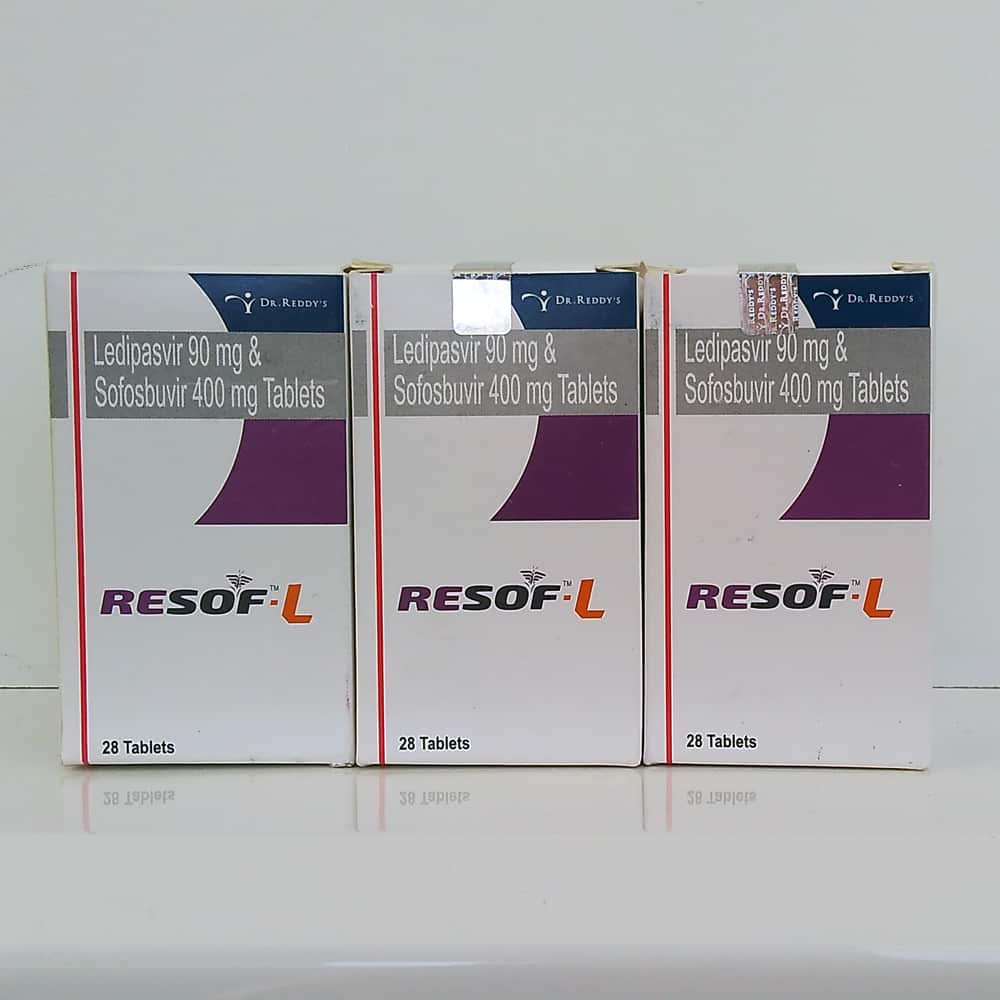 Resof L (Ресоф Л) - софосбувир + ледипасвир, 3 шт. на курс терапии