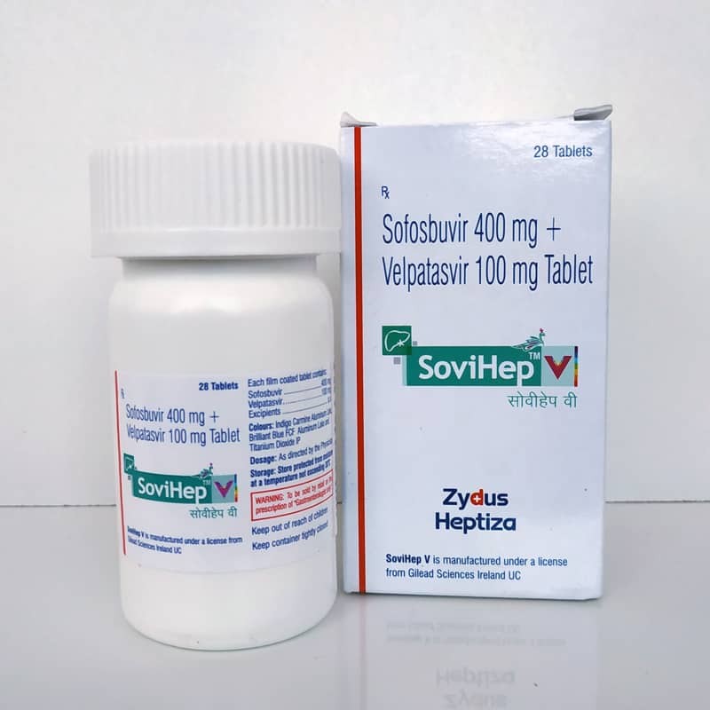 Sovihep V (Совихеп В) — софосбувир (400мг) + велпатасвир (100 мг)
