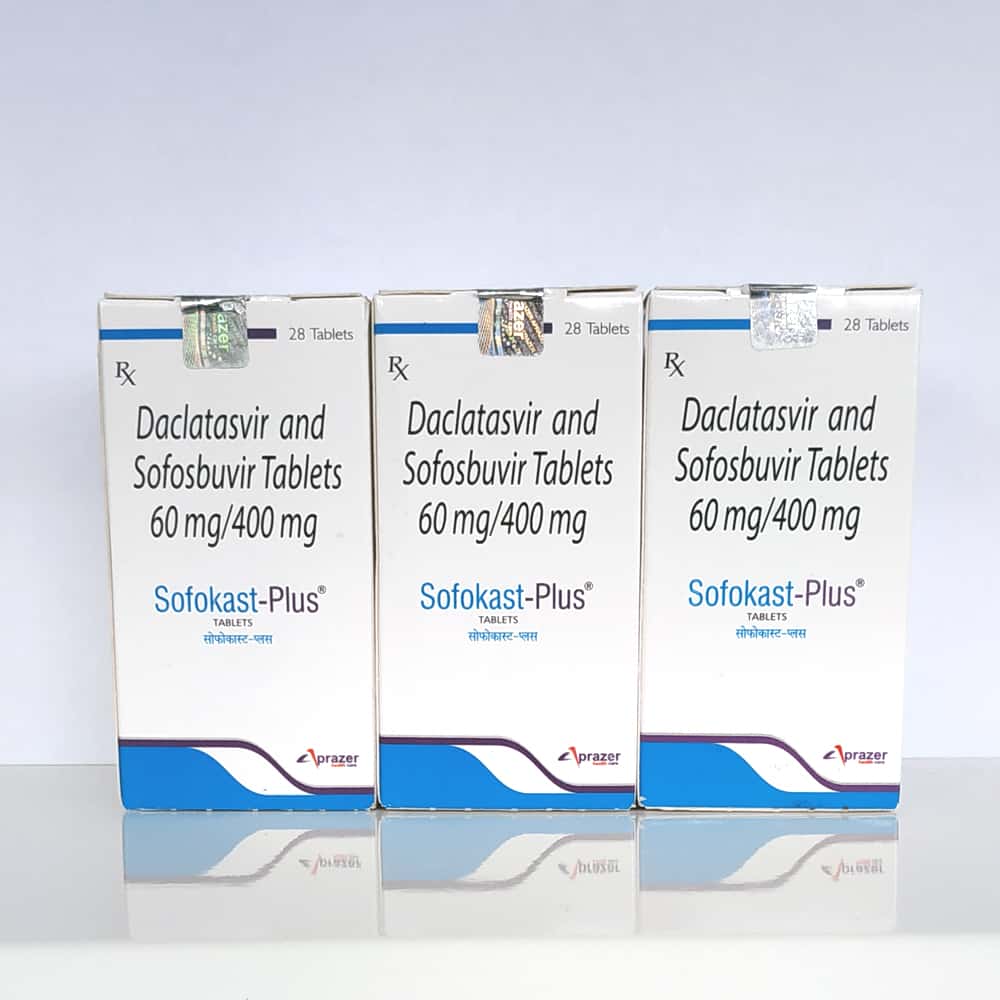 Sofokast Plus (3 шт.) - cофосбувир 400 мг + даклатасвир 60 мг
