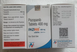 Pazinib (Pazopanib) 400mg, №30 — полный аналог Votrient